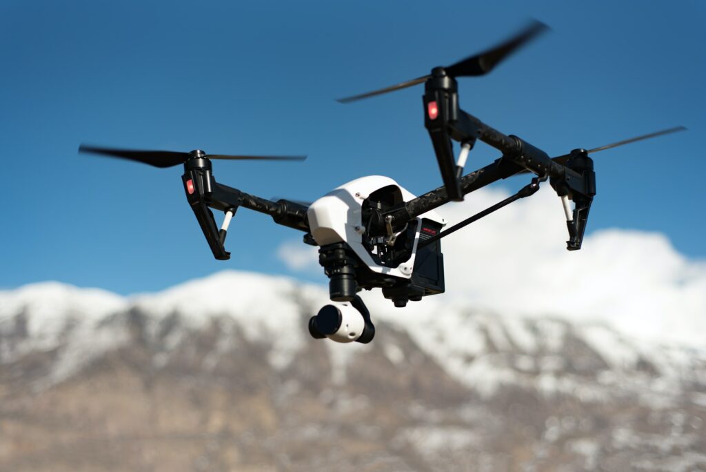 image of a high-tech looking drone- Iverson Forest Management Geospatial GIS Management & Applications Services